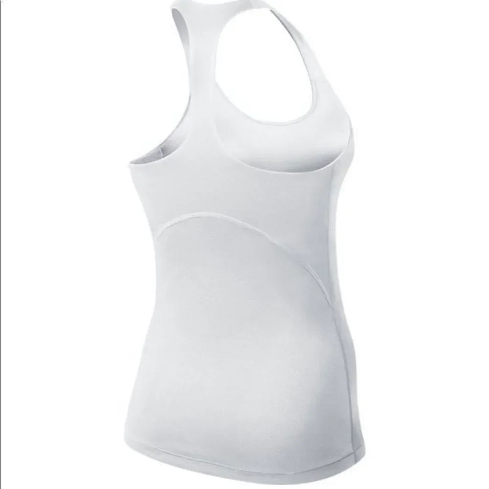 NWOT Nike Tank Top I-Beam White Women’s Size Large Slim Fit - Picture 2 of 11